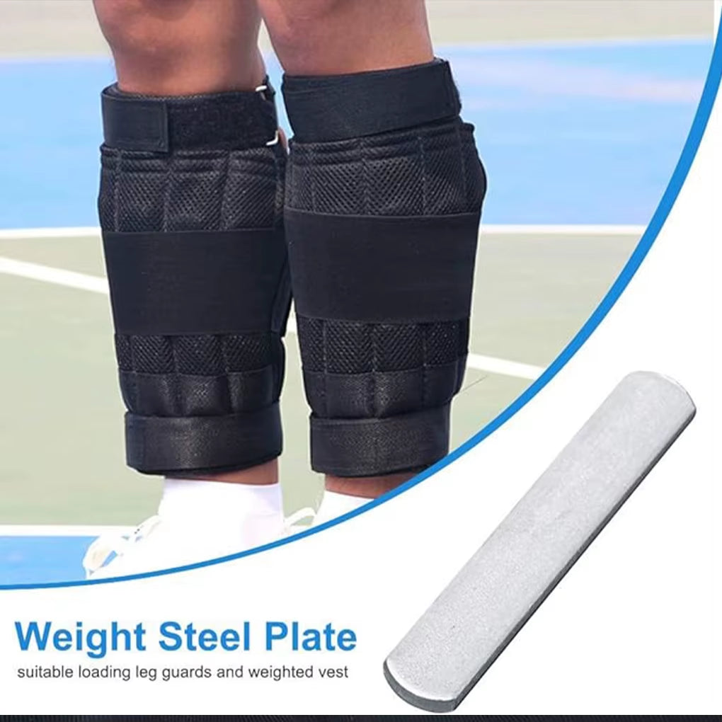 5Piece Training with Easy-To-Carry Weight Steel Plates for Weighted Vest Adjustable Weight Safe Silver+5Pcs