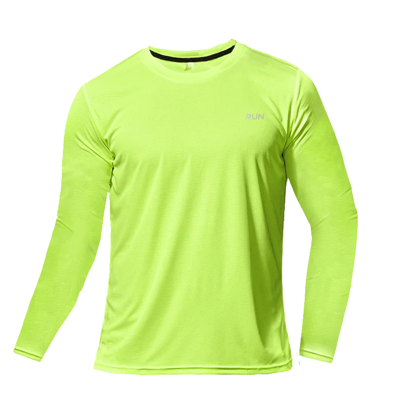 Quick Dry Breathable T-Shirt Sports Tops Training Clothes Long Sleeve T-Shirt Men'S Autumn Running Gym Accessories Men Fitness