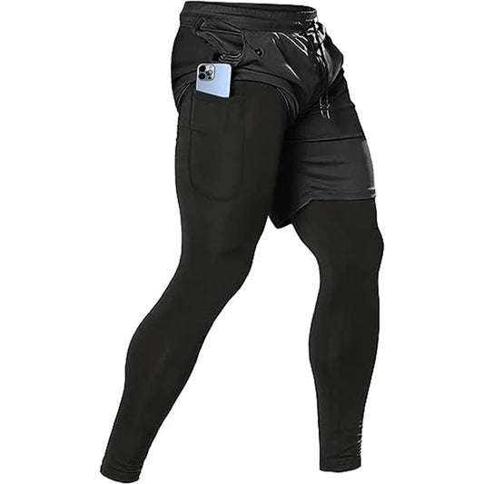 Short de sport avec compression - Homme